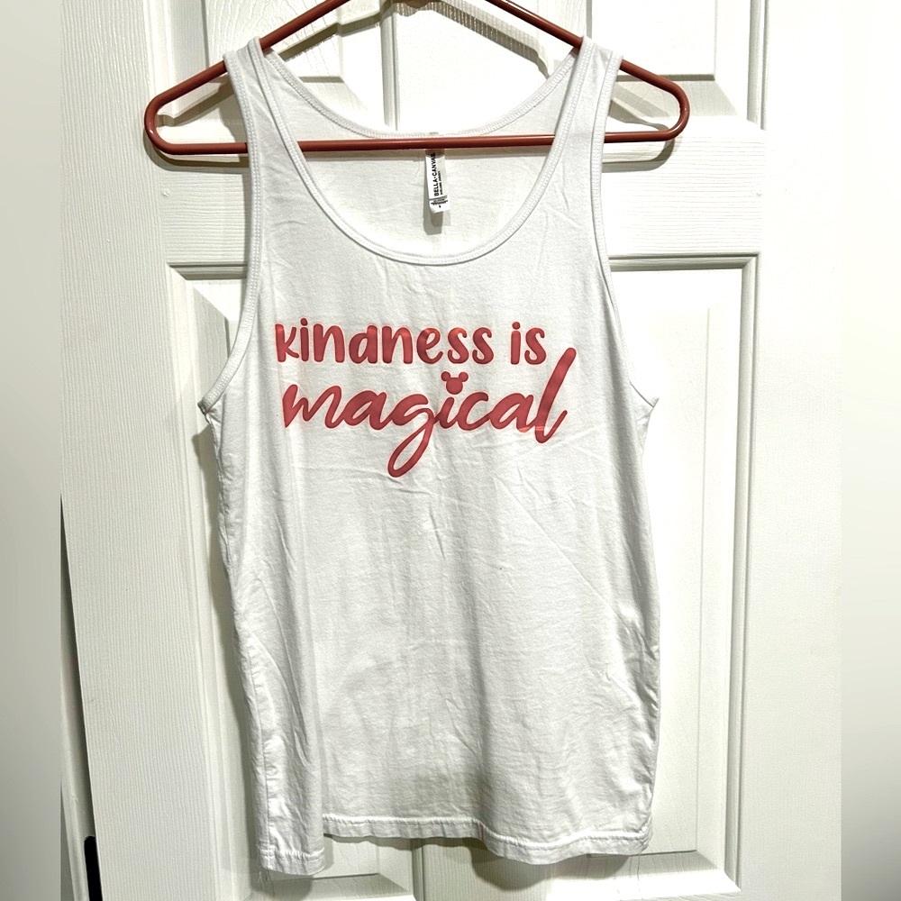 Disney Mickey Kindness is Magical white tank top - Bella + Canvas size small